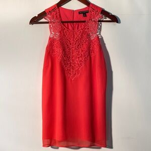 Banana Republic Coral Lace Tank Top